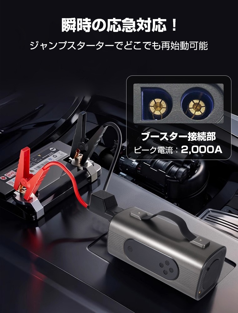 車　ジャンプスターター　PHILIPS　バッテリー上がりツール　箱無　早い者勝ち 突然の車トラブルに備える！8in1多機能ジャンプスターター登場