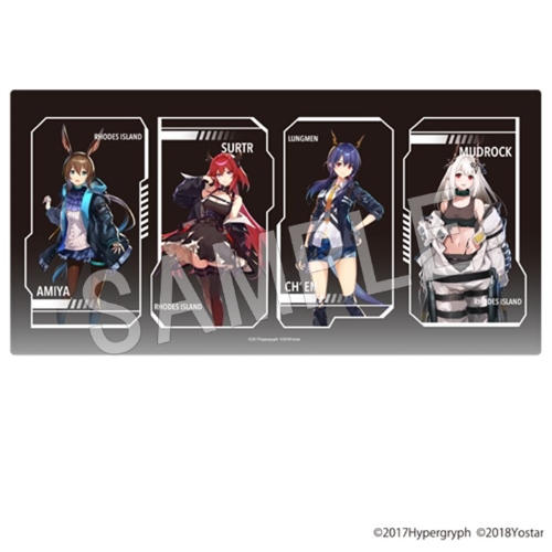 アークナイツ展「記憶回廊」デスクマット (集合) 3,300 円 (税込)