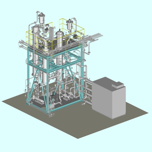 図1.省エネ型ヒートポンプ式　低温蒸発装置 イメージ
