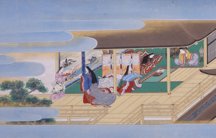 源氏物語須磨巻絵巻(部分)