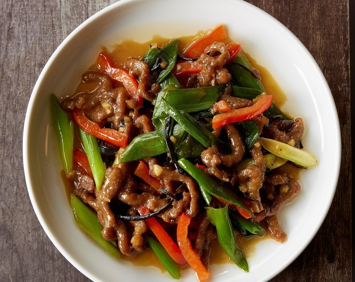 牛肉とネギの香味炒め 定食セット