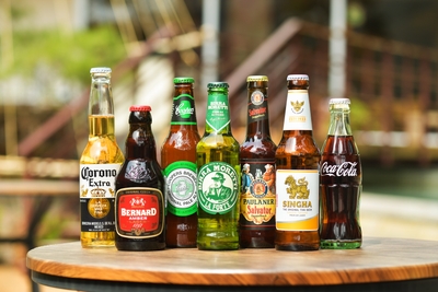 瓶ビールでリゾートステイを楽しむ