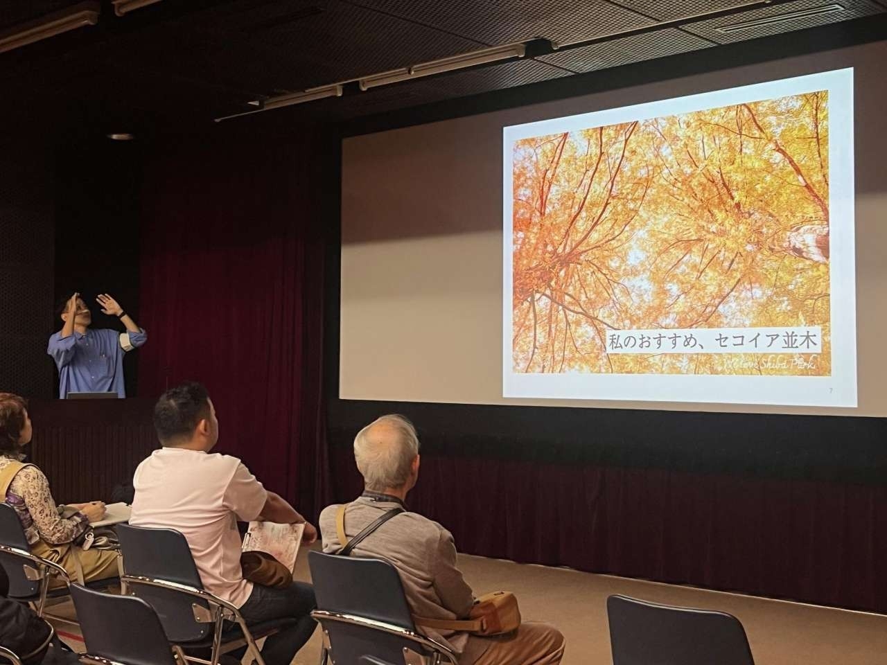 撮影開始前。田中先生からプロならではの実践的アドバイスを受けます。