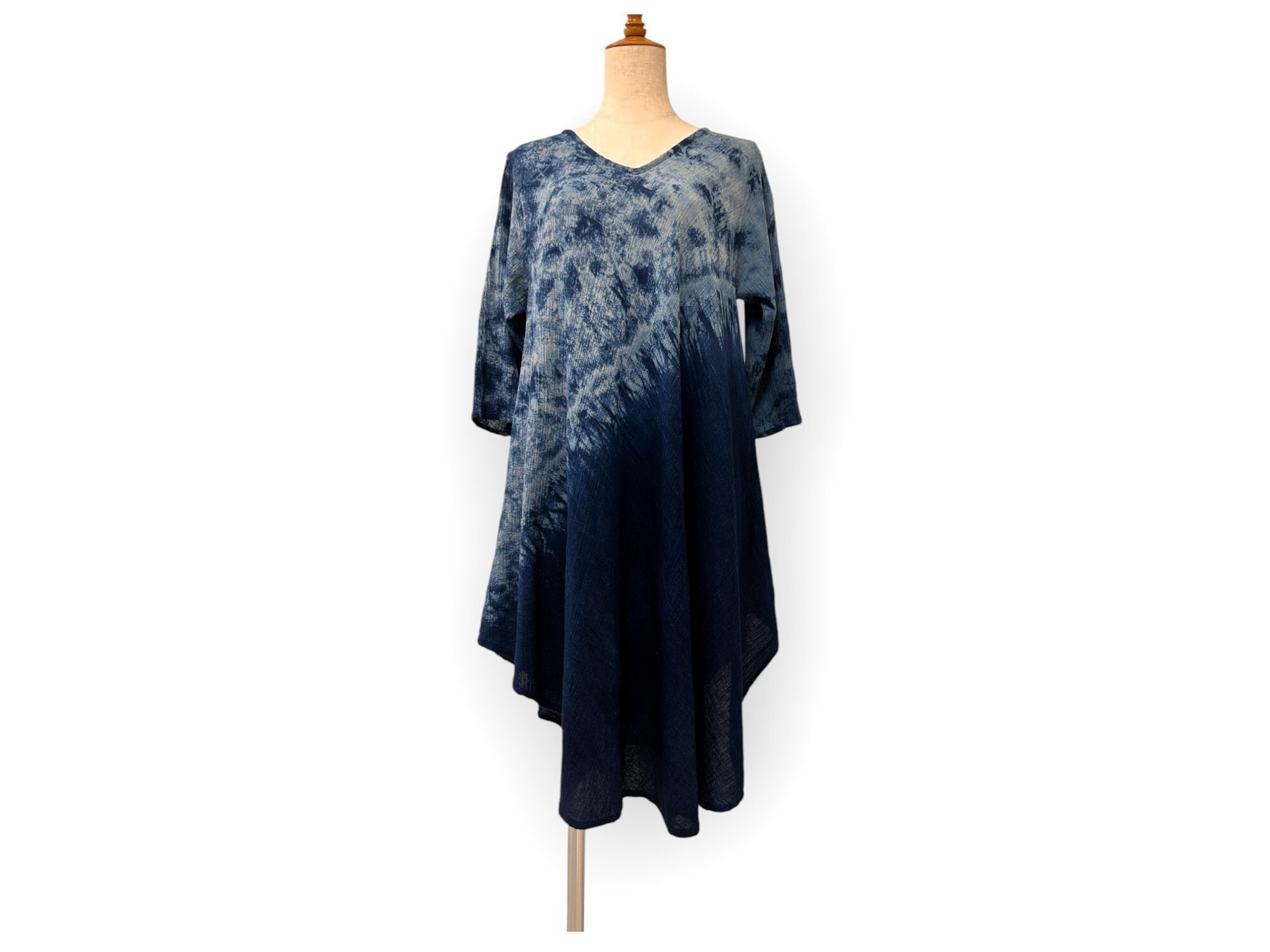 藍染めワンピース