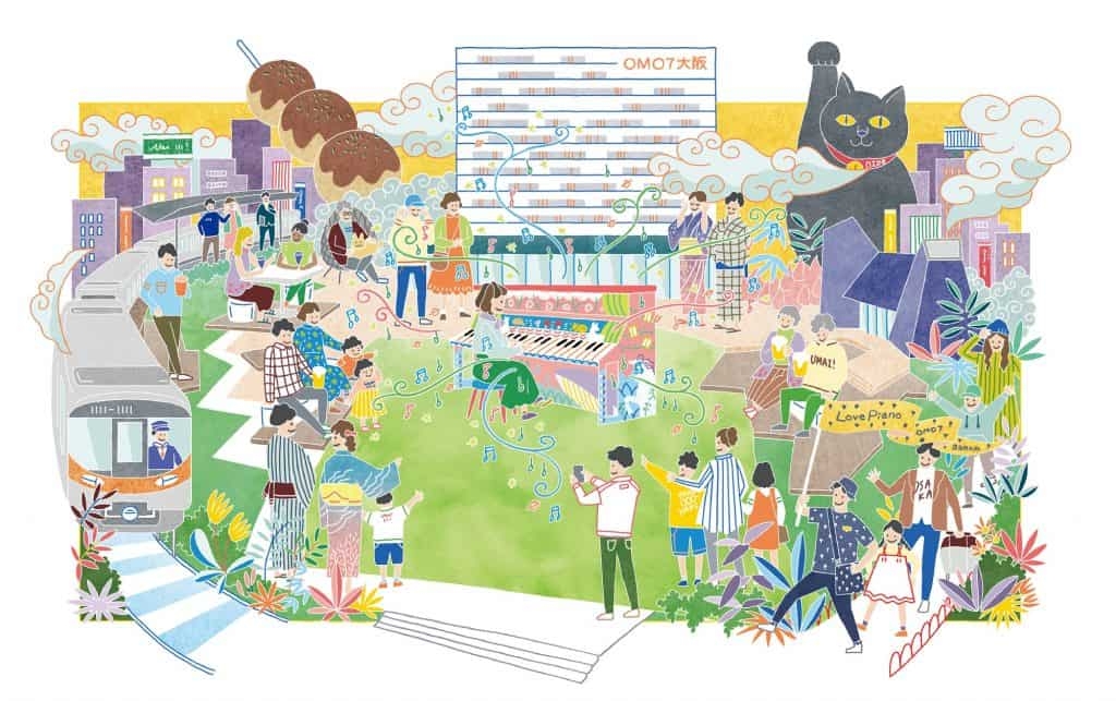 【OMO7大阪】北海道から大阪へ！星野リゾートの施設7か所を巡る「旅するLovePiano」を2か所目 OMO7大阪に設置｜期間：2022年10月1日～31日