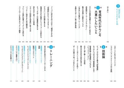 『小学生のための ピッチングがうまくなる本』もくじ①