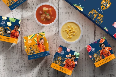 清水エスパルスの“推し”選手6名がパッケージに登場！ 国産野菜スープブランド「野菜をMOTTO」とコラボした 特別セットを2025年限定発売