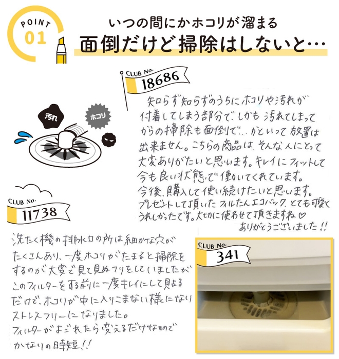 ①面倒だけど掃除はしないと…