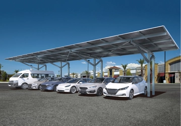 産業向け後方支持タイプソーラーカーポート 「Dulight Spacious(デュライト スペーシャス)」の 新仕様を7月23日(水)より販売開始