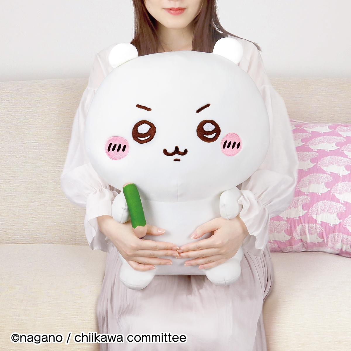 PCクッション ちいかわ いっしょにお勉強!(使用イメージ2)