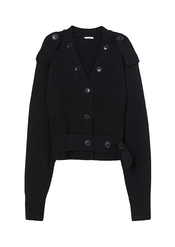 ウールブレンド ニットカーディガン¥9,999