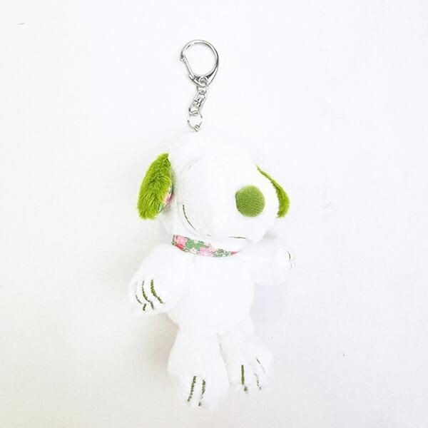 スヌーピーで春先取り！抹茶×桜で和な可愛さのマスコットキーホルダー。