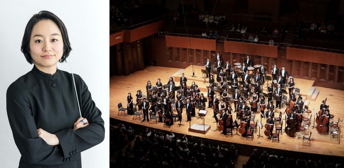 齋藤友香理(指揮) / 大阪交響楽団(管弦楽) ©飯島 隆