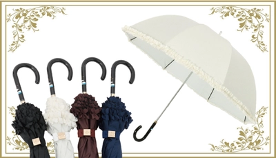 スウィートなデザインに落ち着いたカラー。秋の紫外線対策も、秋雨の備えにもおすすめ【MOONBAT】