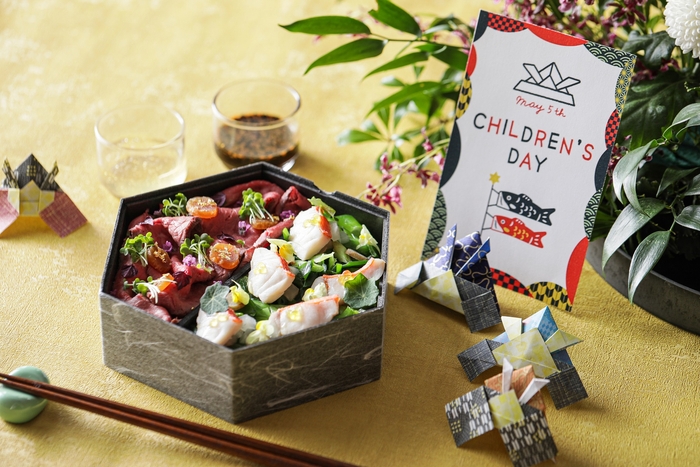 『Hotel Chef’s Bento‟九条ネギと金目鯛の鯛めし&ローストビーフ“』