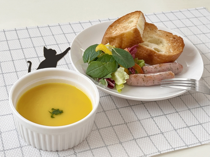 新潟ベジにゃフルばなな南瓜ポタージュ調理例