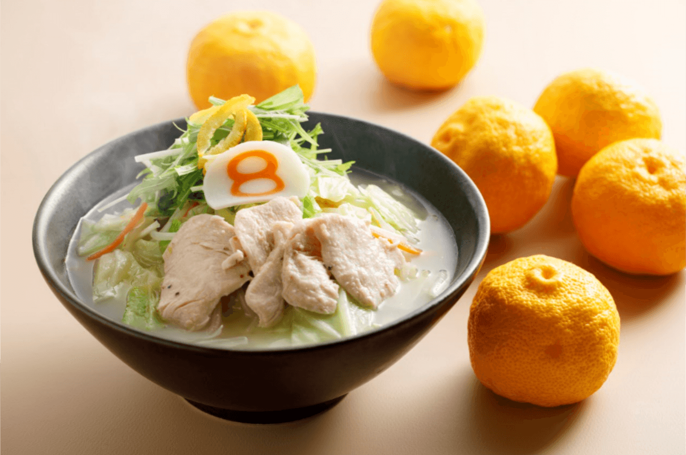 8番らーめん春限定「野菜ゆず塩らーめん」を3月22日より期間限定で販売!