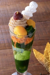 京都・伊藤久右衛門「抹茶モンブランパフェ」 「源氏物語 栗スイーツプレート」9/17より提供開始