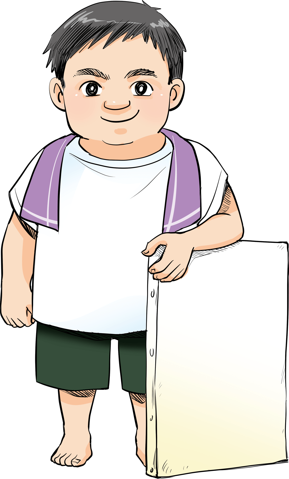 マンガ化プロジェクトのために描かれた小波津有希さんのイラスト