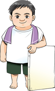 マンガ化プロジェクトのために描かれた小波津有希さんのイラスト