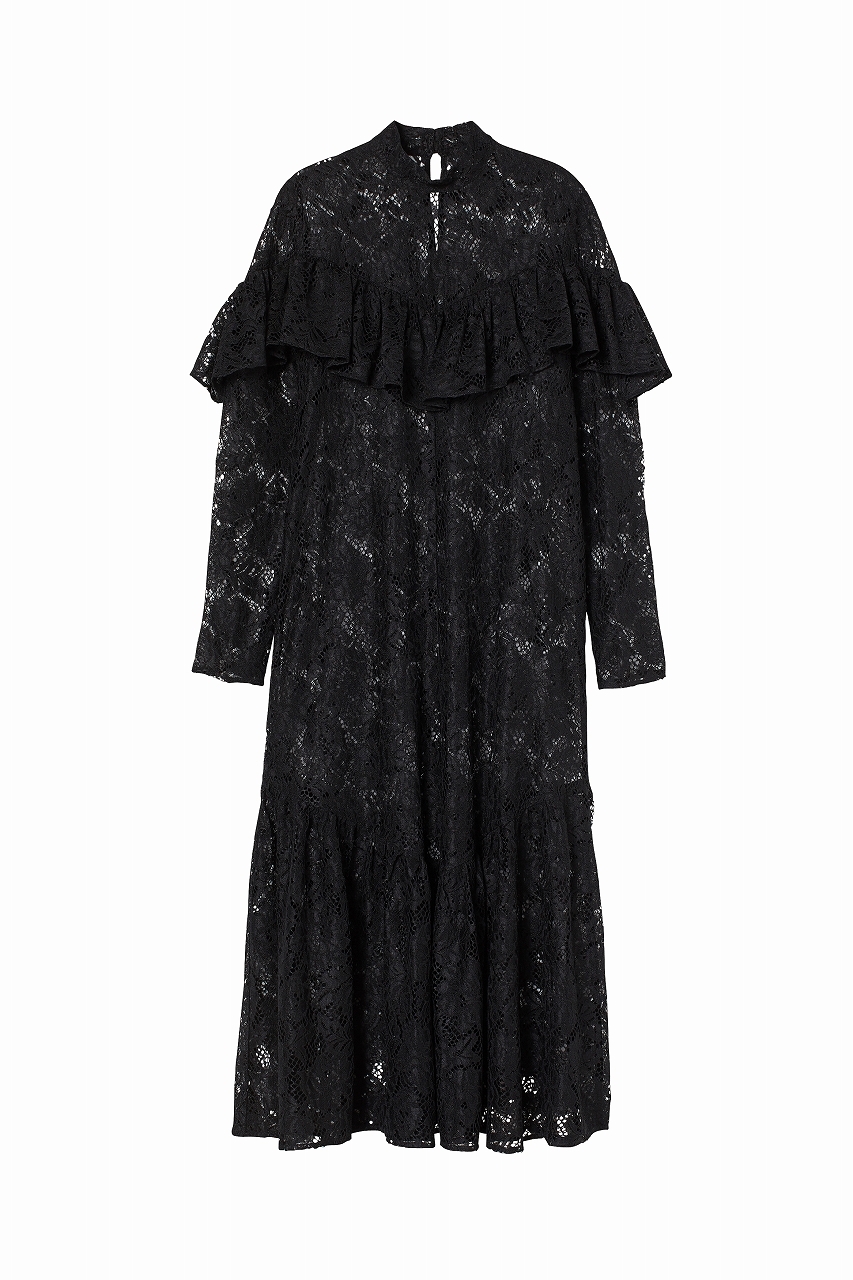 フラウンスレースワンピース¥5,999(100%リサイクルポリエステル) ※店舗: 渋谷店・新宿店・原宿店・ランドマークプラザ横浜店・二子玉川ライズ店・名古屋松坂屋店・心斎橋店・梅田店・天神店