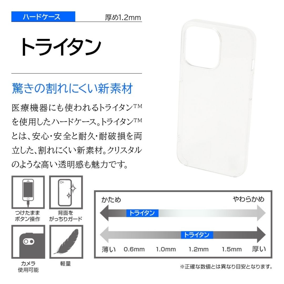 【iPhone13シリーズ】医療機器や乳児用品にも使用されている素材で作られたスマホケース「トライタンハードケース」が登場！