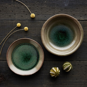 〈信楽四季彩陶 霜降 露時雨〉