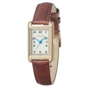  ローズゴールドブラウンレザー