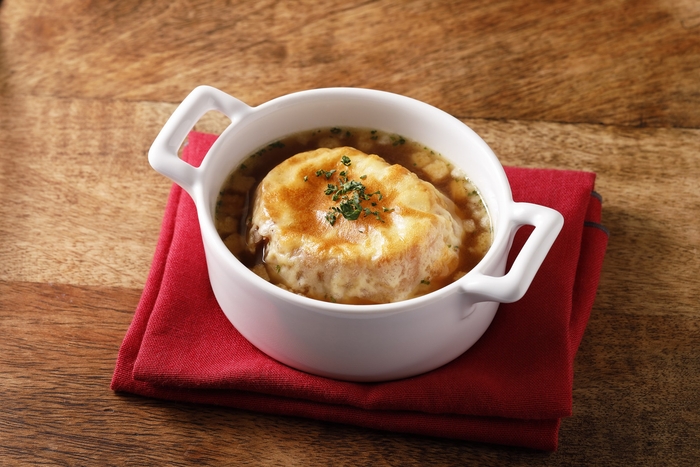 調理例 「こんがりオニオングラタンスープ」