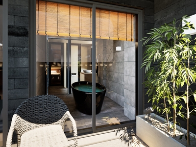 坪庭からの浴室　※イメージ