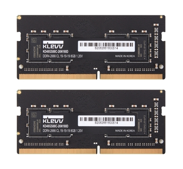 KLEVV DDR4 SO-DIMM Dual Retail パッケージ_16GB(8GB×2)
