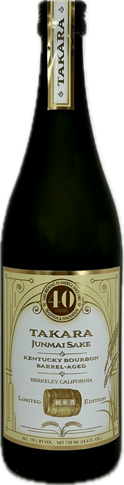 40周年を記念して醸造した「松竹梅純米ケンタッキーバーボン樽熟成酒」