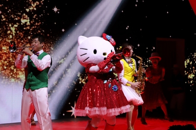▲ハローキティのJAZZ BANDショー