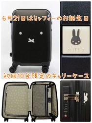 6月21日は何の日？正解はミッフィーのお誕生日♪お祝いに【初回10台限定】の特別なキャリーケースを紹介させて～！