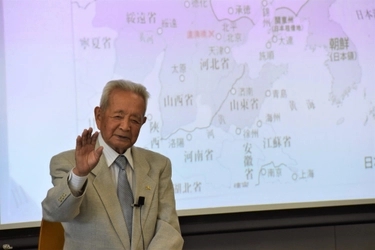 【名城大学】経済学部で旧満州に渡った「東三河郷開拓団」の橋本克己さんを招いた特別授業を開催