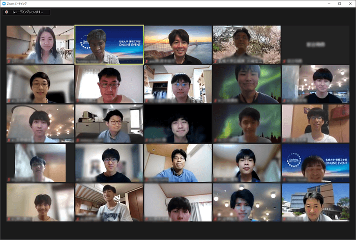 コンテスト後、スクリーンショットで記念撮影(一部加工してあります)