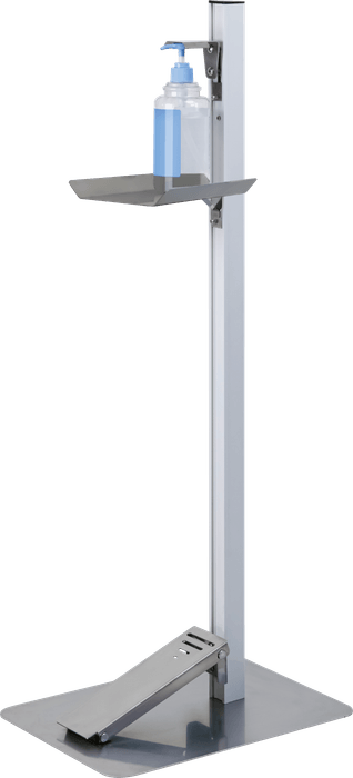 足踏式消毒液スタンド 利用イメージ