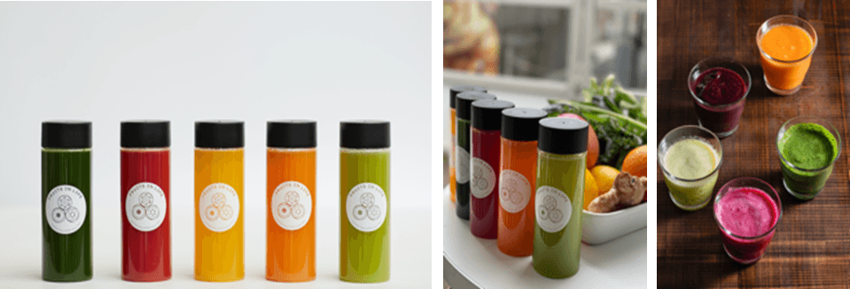 スロージュース 全5種類 各750円~1000円(税抜)