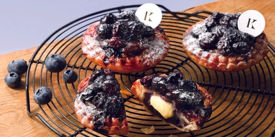 【季節限定】余市産ブルーベリーを使用した焼きたてのパイやタルトを新販売