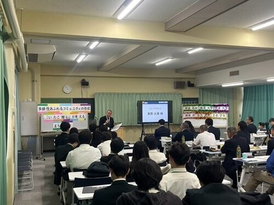 高野光章校長による挨拶