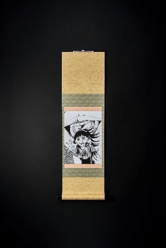 ミニ掛軸【楳図かずお_洗礼B】