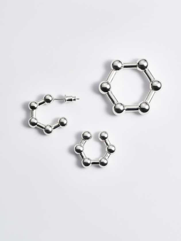 LAMBDA NEW COLLECTION Liquid SVバブルピアス