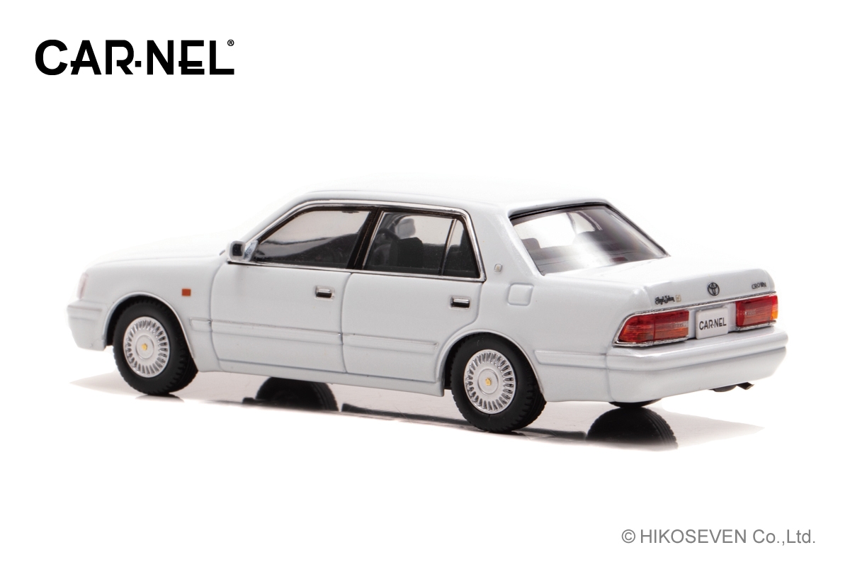 1/43 トヨタ クラウン ロイヤルサルーンG (JZS155) 1999 White Pearl Crystal Shine:左後