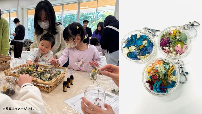 コンサートを彩ったお花でつくるオリジナル・キーホルダー