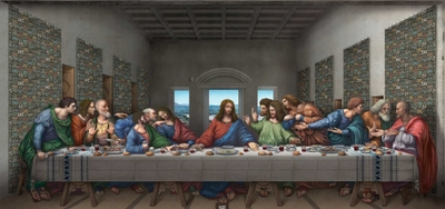 大作「最後の晩餐」もVRで復元。