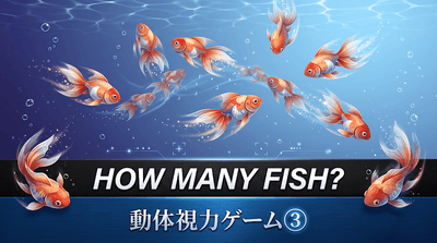 金魚は何匹？（動体視力ゲーム③）