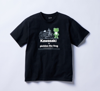 ●カワサキ×かえるのピクルス　Tシャツ 　￥5,720（税込）/Ⅿ、Ⅼ/ブラック