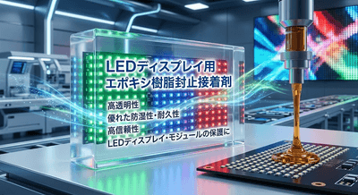 図. LEDディスプレイ用エポキシ樹脂封止接着剤の製品画像