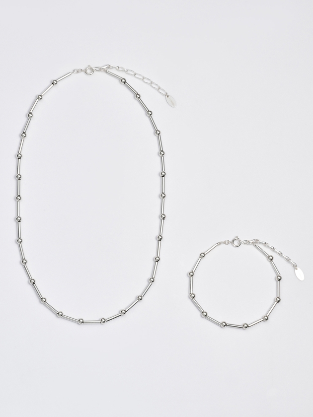 LAMBDA NEW COLLECTION Liquid SVバブルネックレス