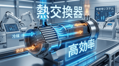 図. 熱交換器の製品画像